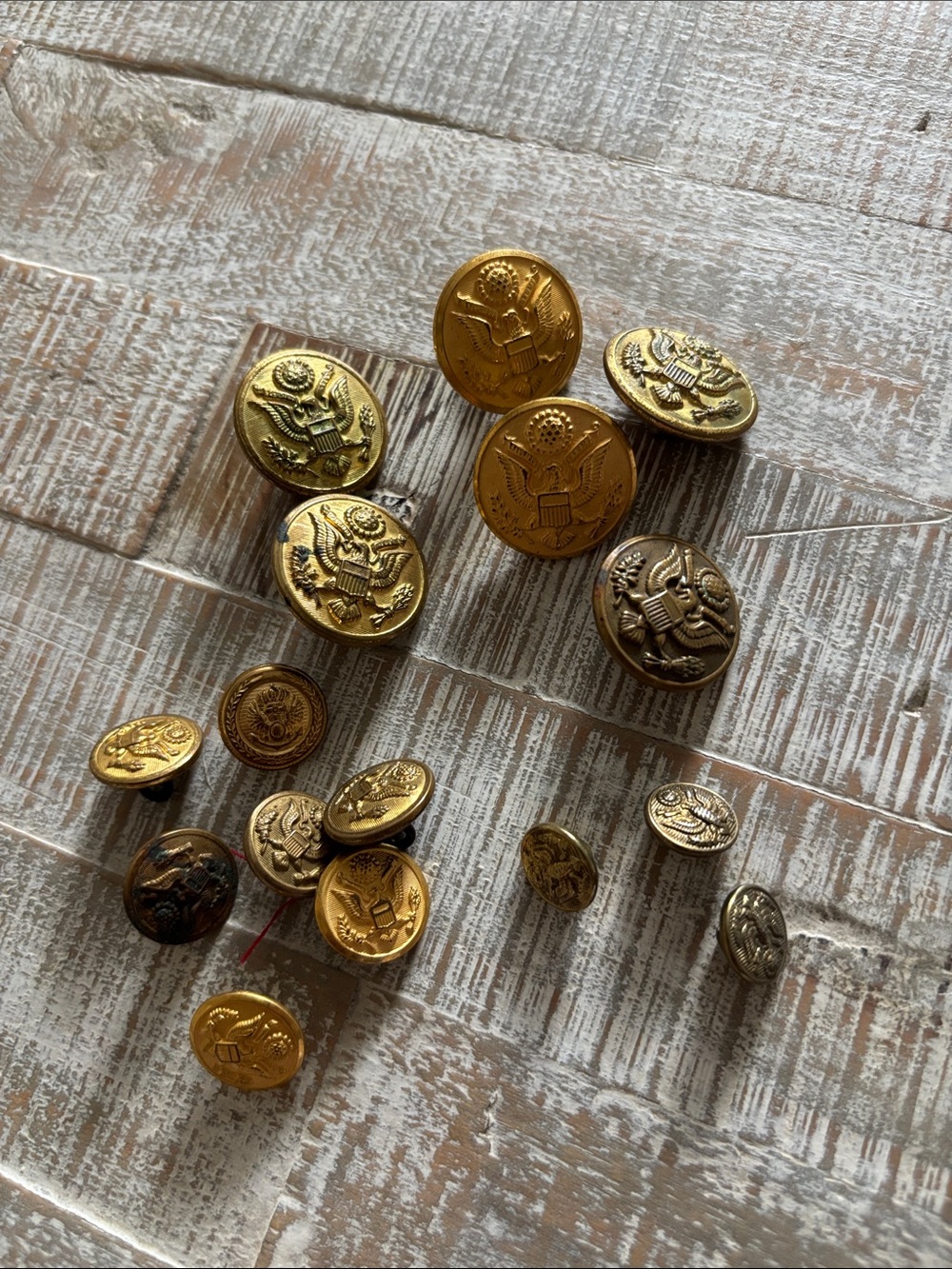 Lot of 16 Military buttons